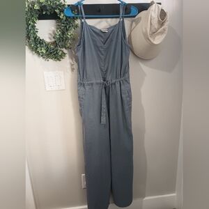 The North Face Hillrose Hemp Women's Slate Blue Lightweight Jumpsuit Size M
